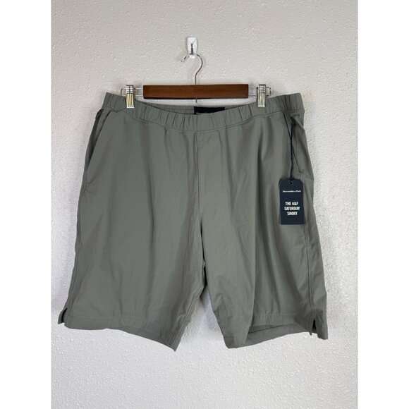 Abercrombie & Fitch Shorts Men's A&F Saturday Short XL Gray 9" Inseam Shorts Gym - Picture 1 of 10